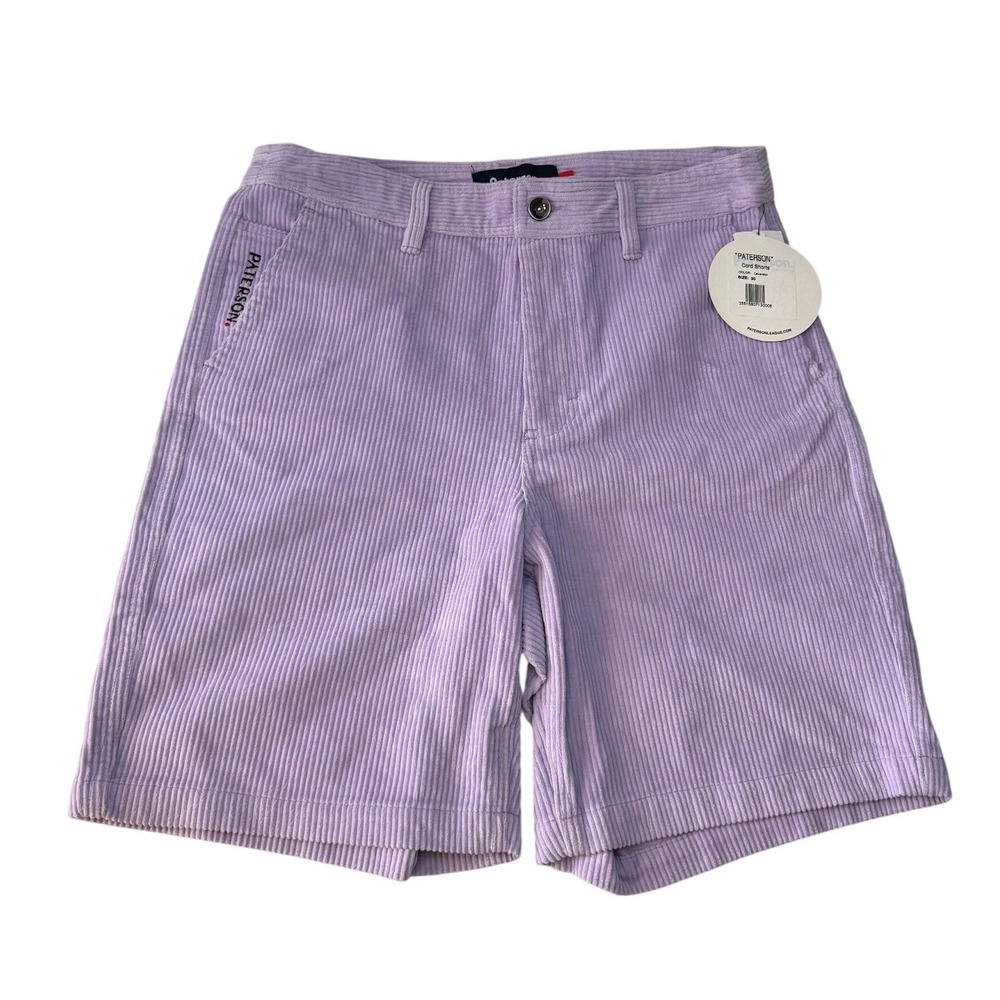 Paterson League Lavender Corduroy Shorts Purple Made For Play Mens 30 NEW